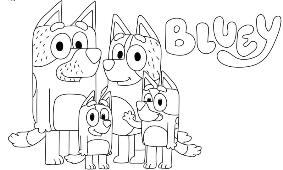 Chilli, mamá de Bluey: 7 dibujos para el Día de la Madre bonitos que puedes colorear para regalar