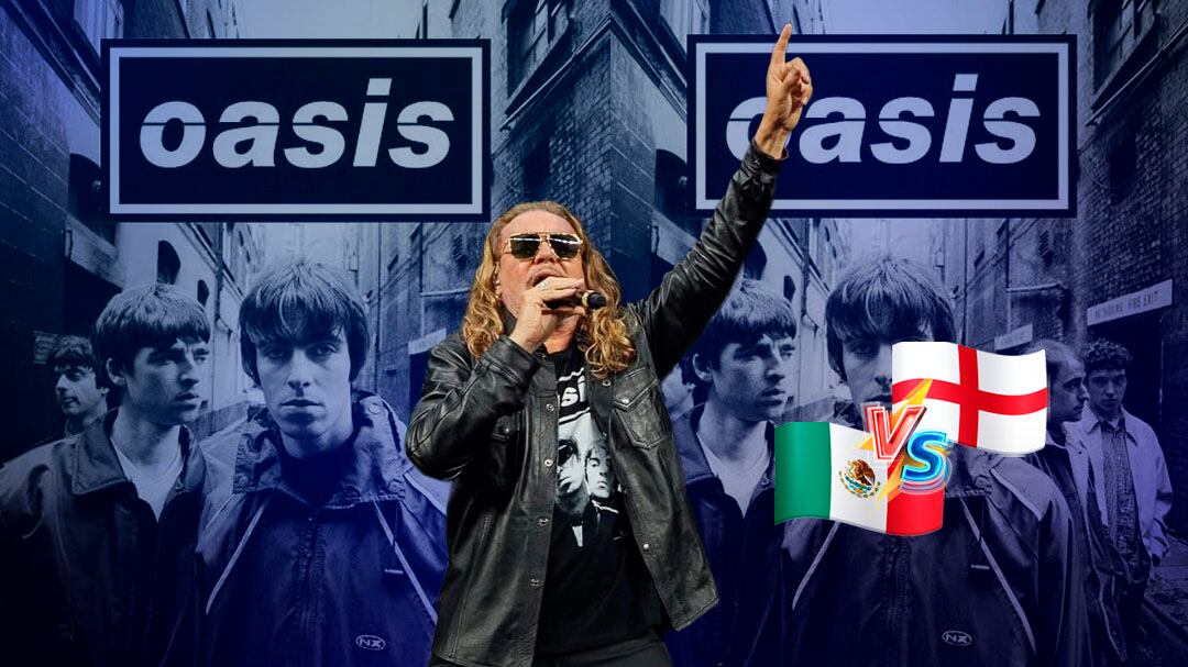 Fher de Maná calienta el México vs Inglaterra con guiño a Oasis