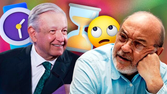 AMLO y Guillermo Sheridan