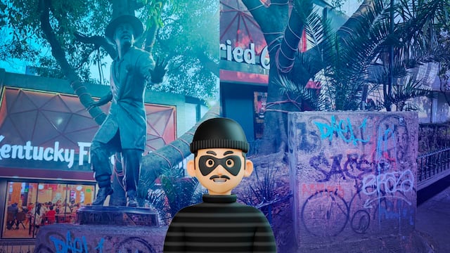 Desaparece la estatua de Germán Valdés, Tin-Tan ubicada en la Zona Rosa