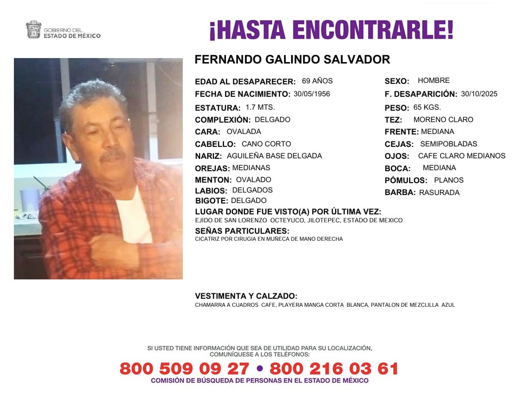 Ficha de búsqueda de Fernando Galindo