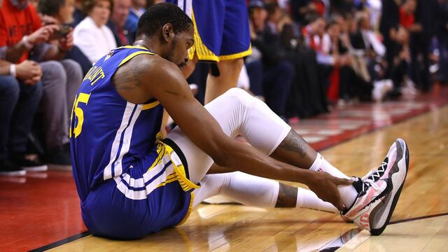 Durant se lesionó en el Juego 5 de las Finales de la NBA