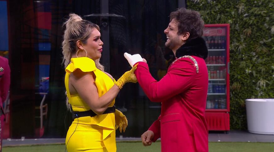 Wendy Guevara y Nicola Porcella