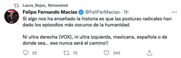 Felipe Fernando Macías critica reunión con Vox