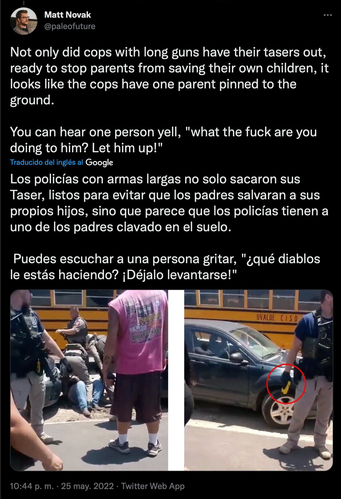 Familiares de niños instaron a policías a entrar a la escuela durante tiroteo