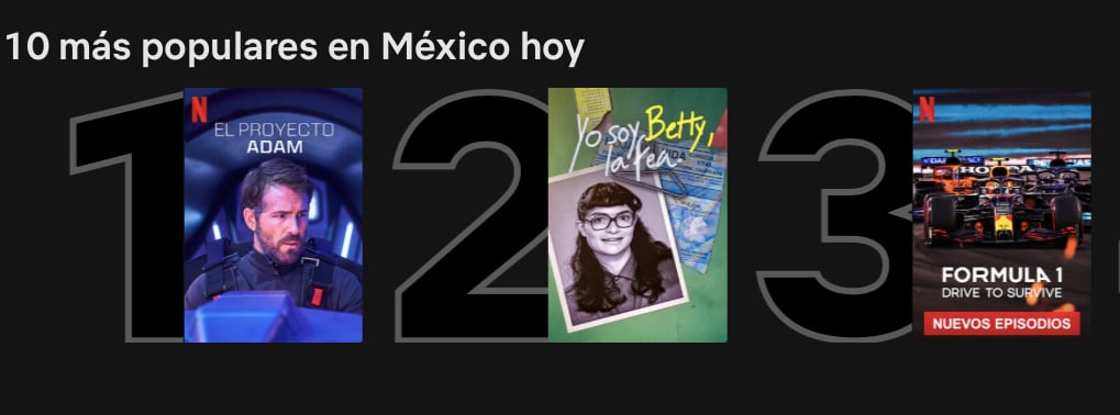 El Proyecto Adam liderea el Top 10 de Netflix