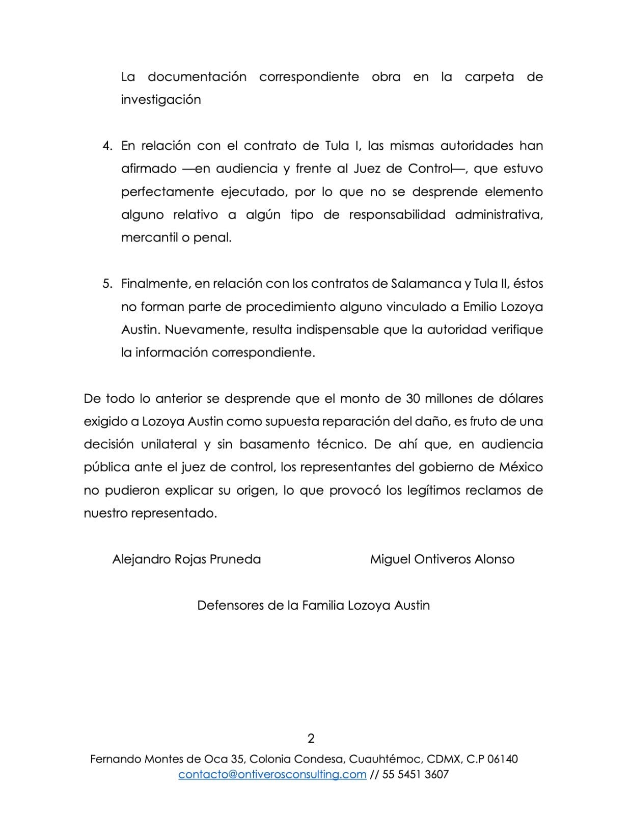 Defensa de Emilio Lozoya acusa que no hay sustento para pedir 505 millones de pesos como reparación de daño