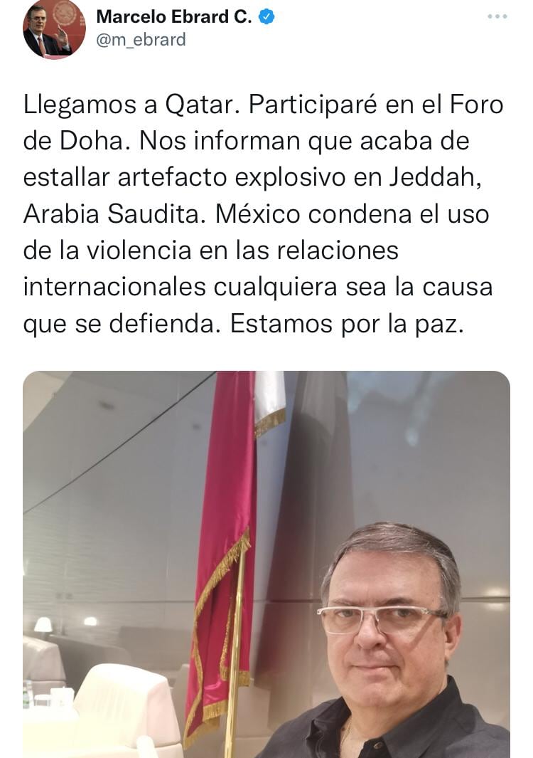 Marcelo Ebrard sobre incendio en Yidda