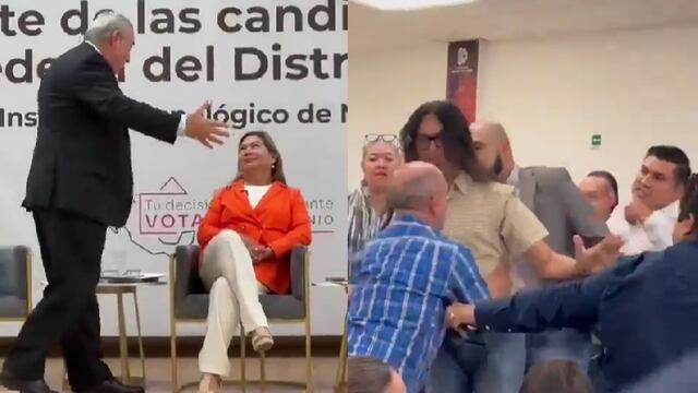 Pedro Garza Treviño y Laura López tienen pleito en debate de Nuevo León; sus simpatizantes se enfrentaron también