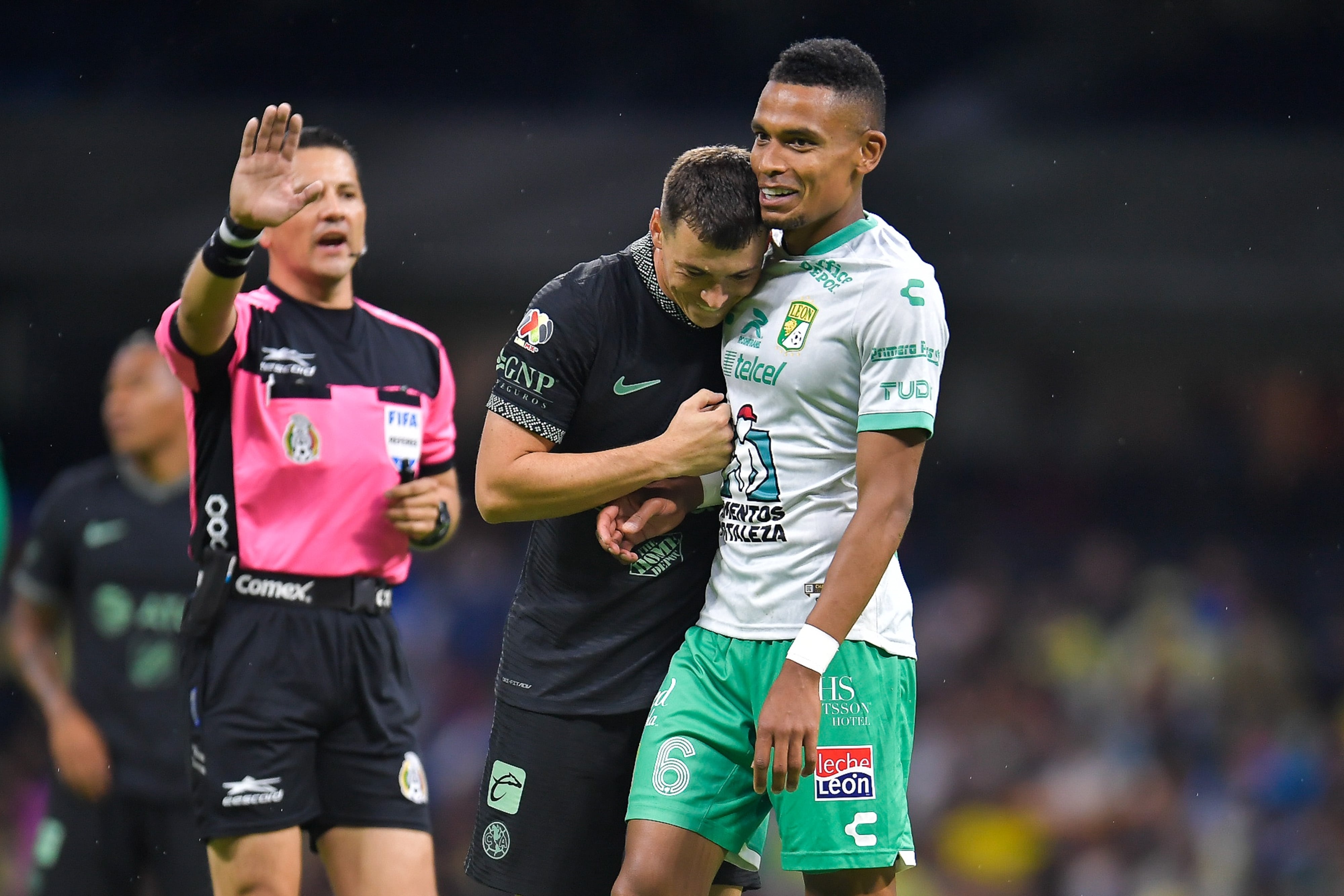 Diego Montaño en el duelo América vs León