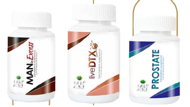 Productos de JAH2 Live Nutrition