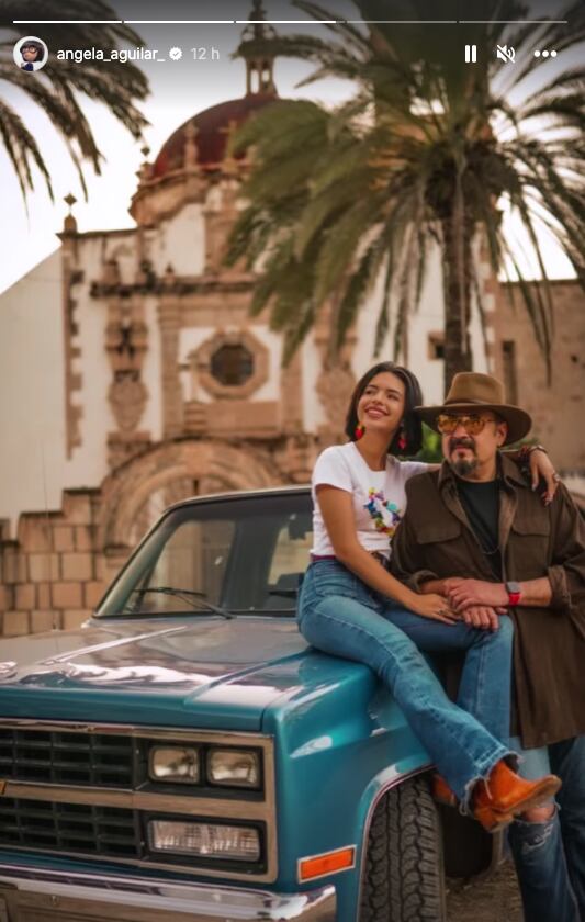 Ángela Aguilar celebra el cumpleaños de Pepe Aguilar con tiernas fotos