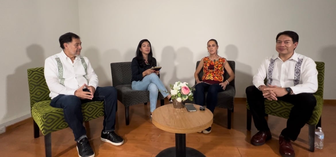 Claudia Sheinbaum Pardo coordinadora de los comités de defensa de la 4T en entrevista con Vanessa Félix