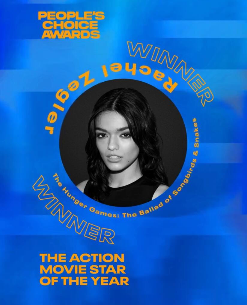 Rachel Zegler, ganadora People's Choice Awards 2024