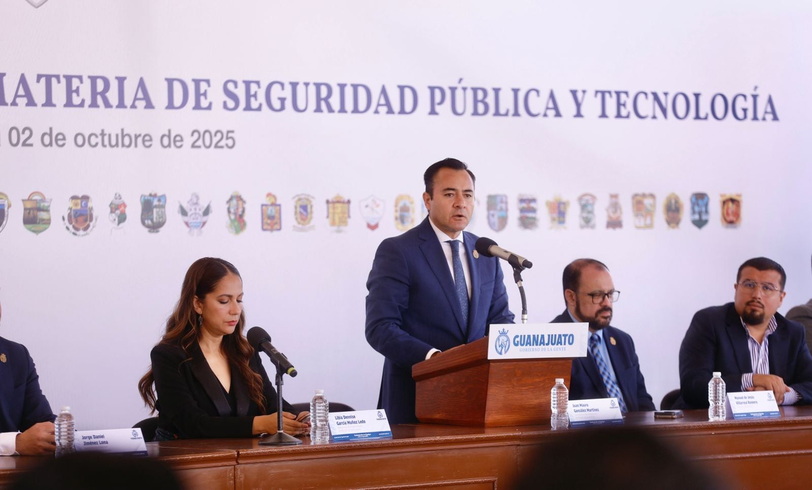 Libia Dennise encabeza convenio de Coordinación y Colaboración de Seguridad Pública y Tecnología.