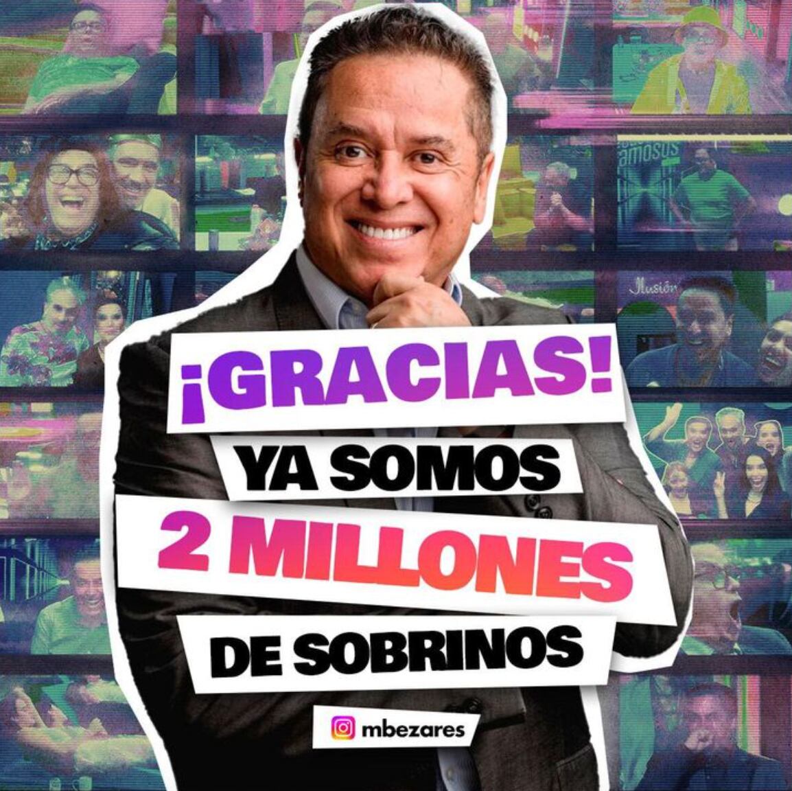 Mario Bezares ya tiene 2 millones de seguidores en Instagram