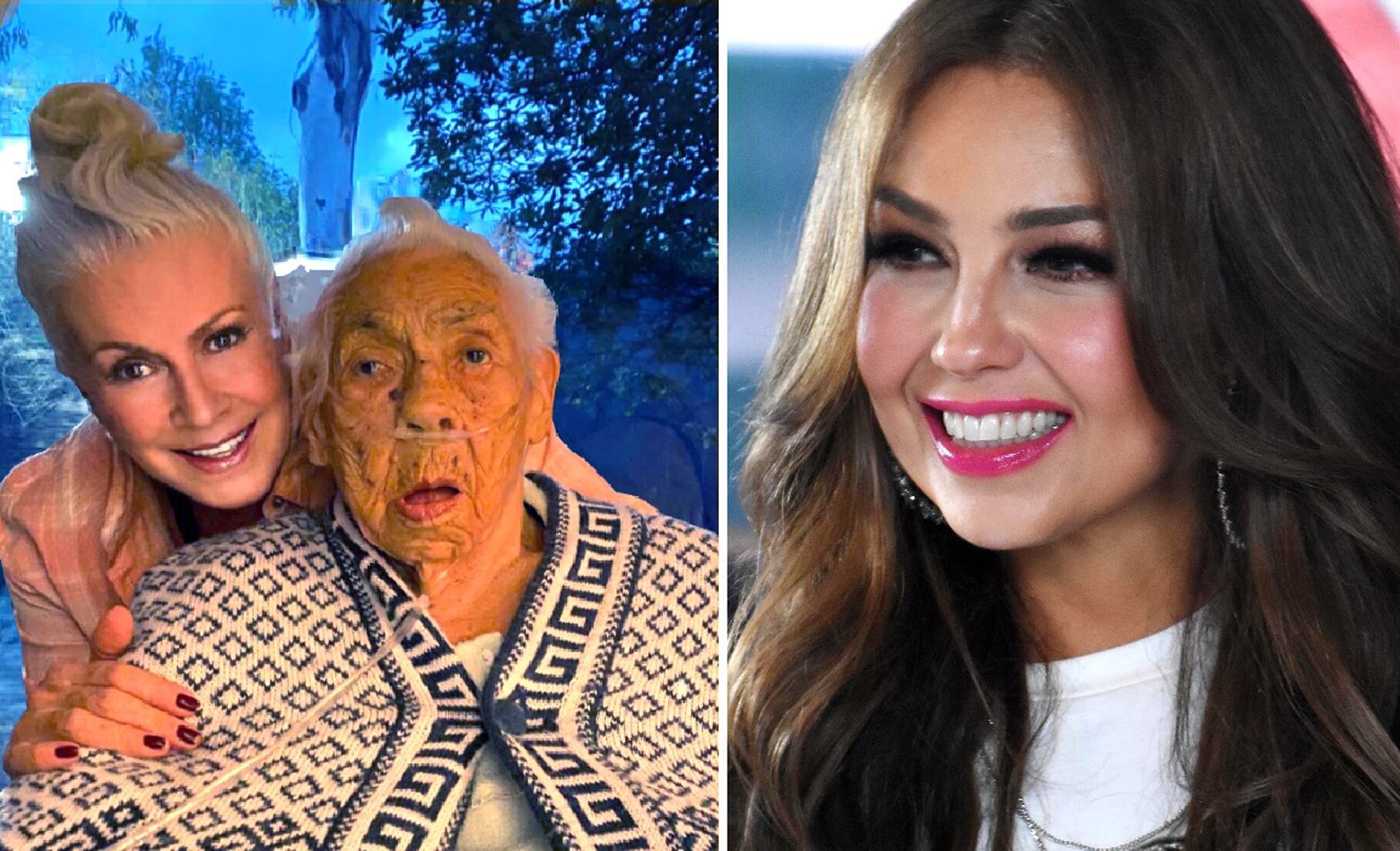 Laura Zapata, Thalía y su abuelita