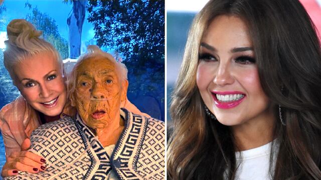 Laura Zapata, Thalía y su abuelita