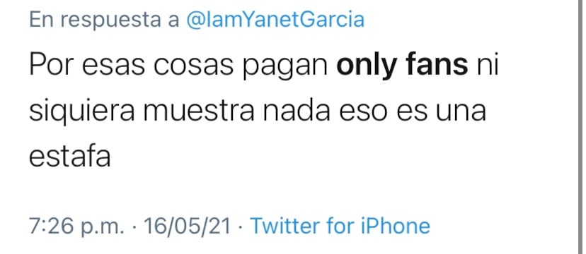 Critican contenido de Yanet García en OnlyFans