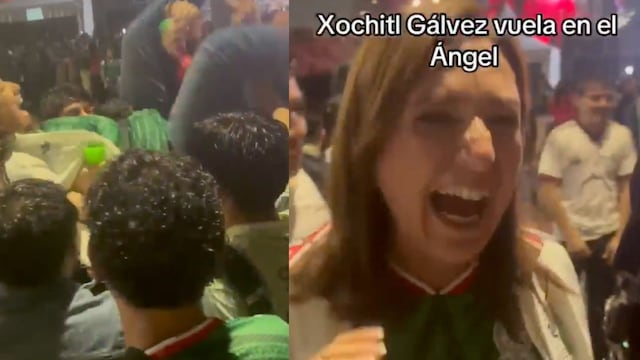 Xóchitl Gálvez vuela en el Ángel por el triunfo de México ante Chequia