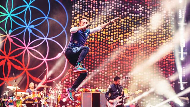 Escena del concierto “A Head Full of Dreams Tour” de Coldplay.