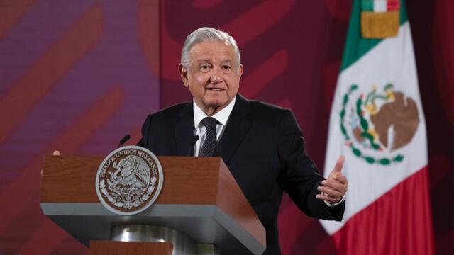 AMLO en su conferencia mañanera