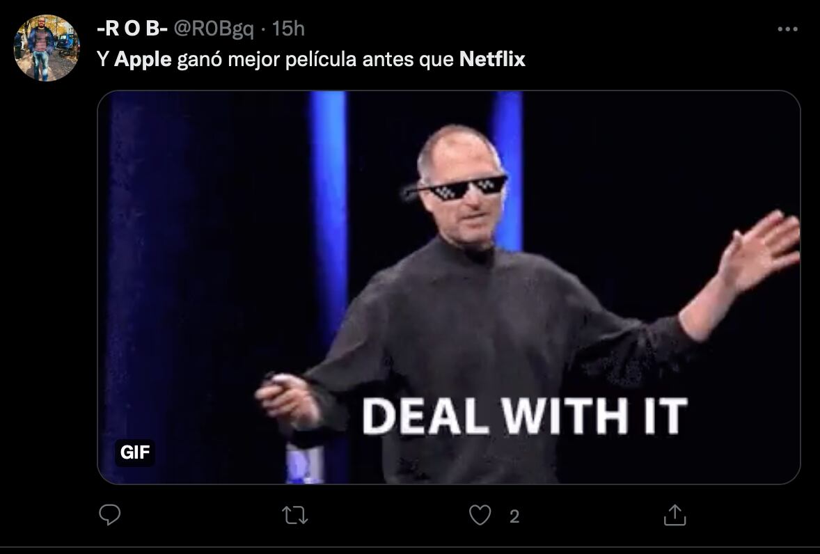 Apple TV+ le gana a Netflix con el primer Oscar a Mejor Película de una plataforma y los memes estallan