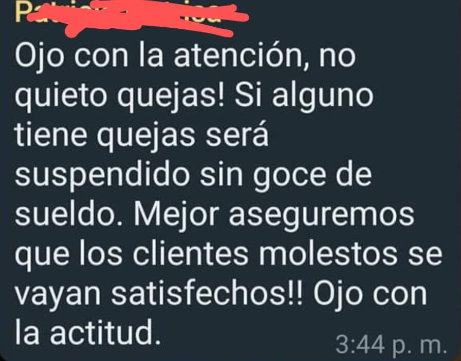 Mensaje distrital de Nutrisa