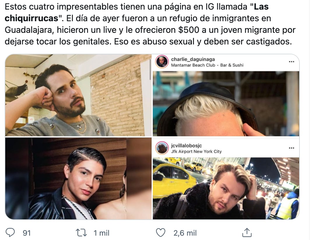 Usuarios piden cancelación para 'Las chiquirrucas'