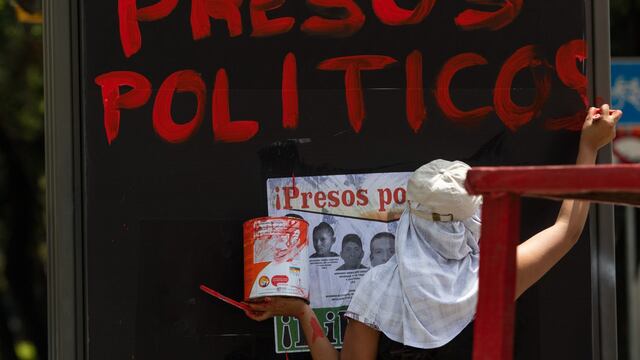 Protesta por la liberación de presos políticos