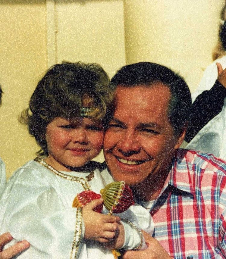 Joy Huerta y su papá Eduardo Huerta.