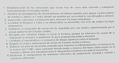 10 propuestas en materia migratoria de AMLO a Estados Unidos