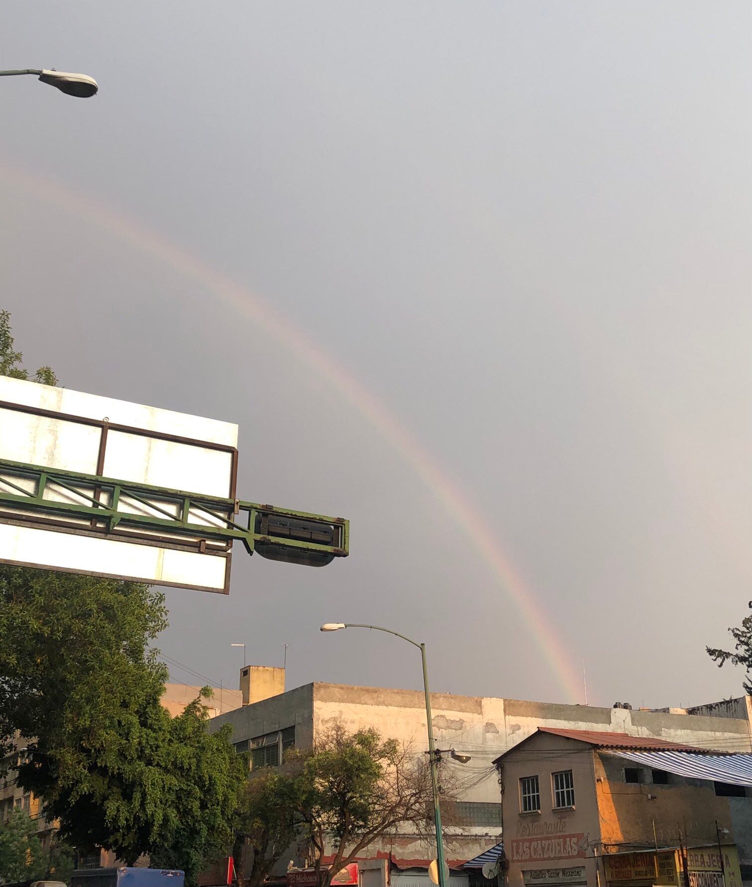 Arcoíris en CDMX hoy martes 22 de abril 2025