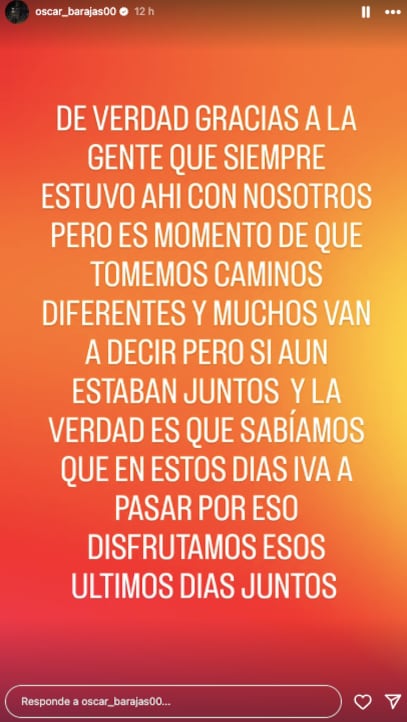 Oscar Barajas dice que ahora sí se separa de Kimberly La Más Preciosa