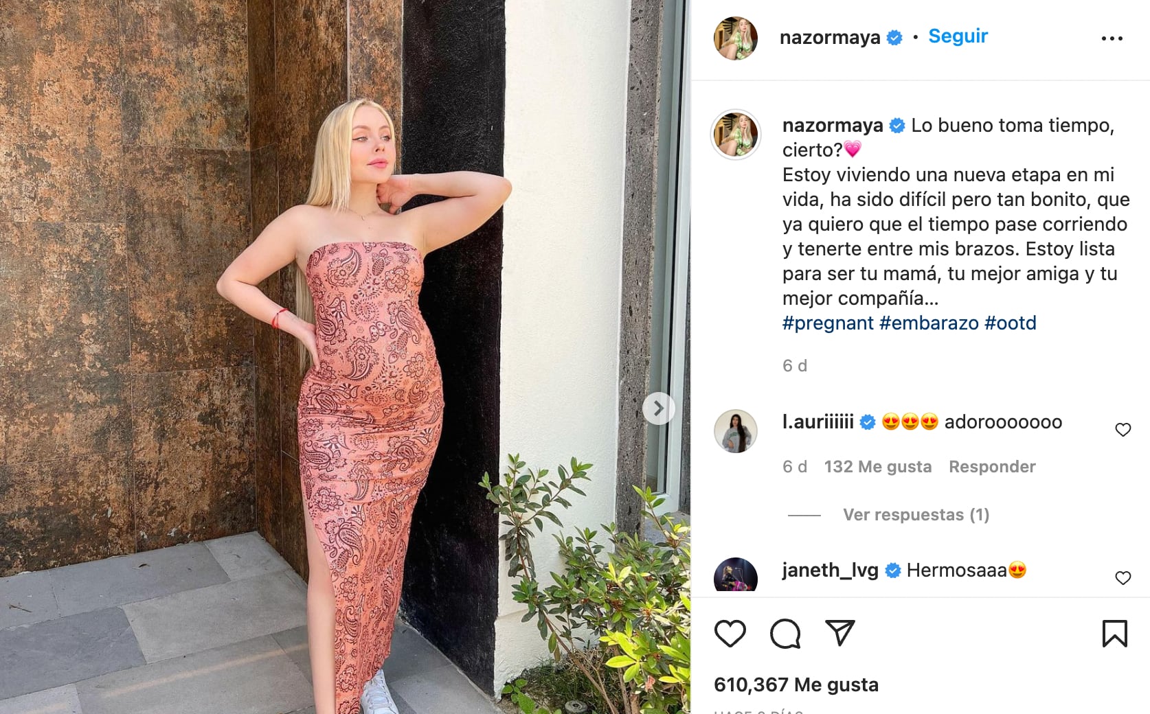 Maya Nazor, novia de Santa Fe Klan