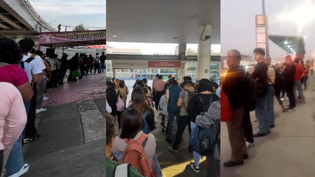 Largas filas y retrasos en el Metrobús CDMX