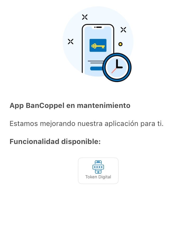 Bancoppel registra fallas en su app