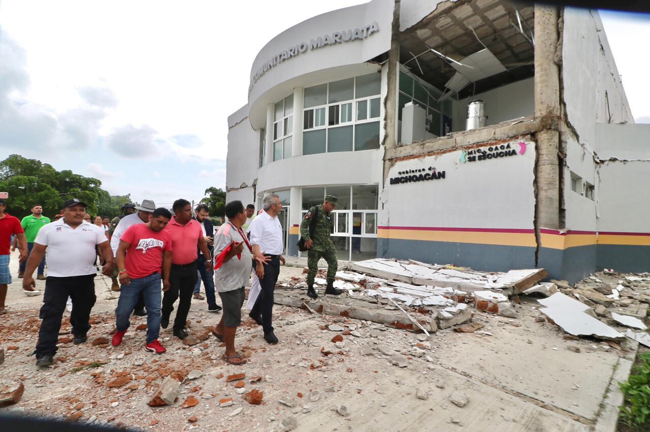 Gobierno de Michoacán evalúa daños por sismo