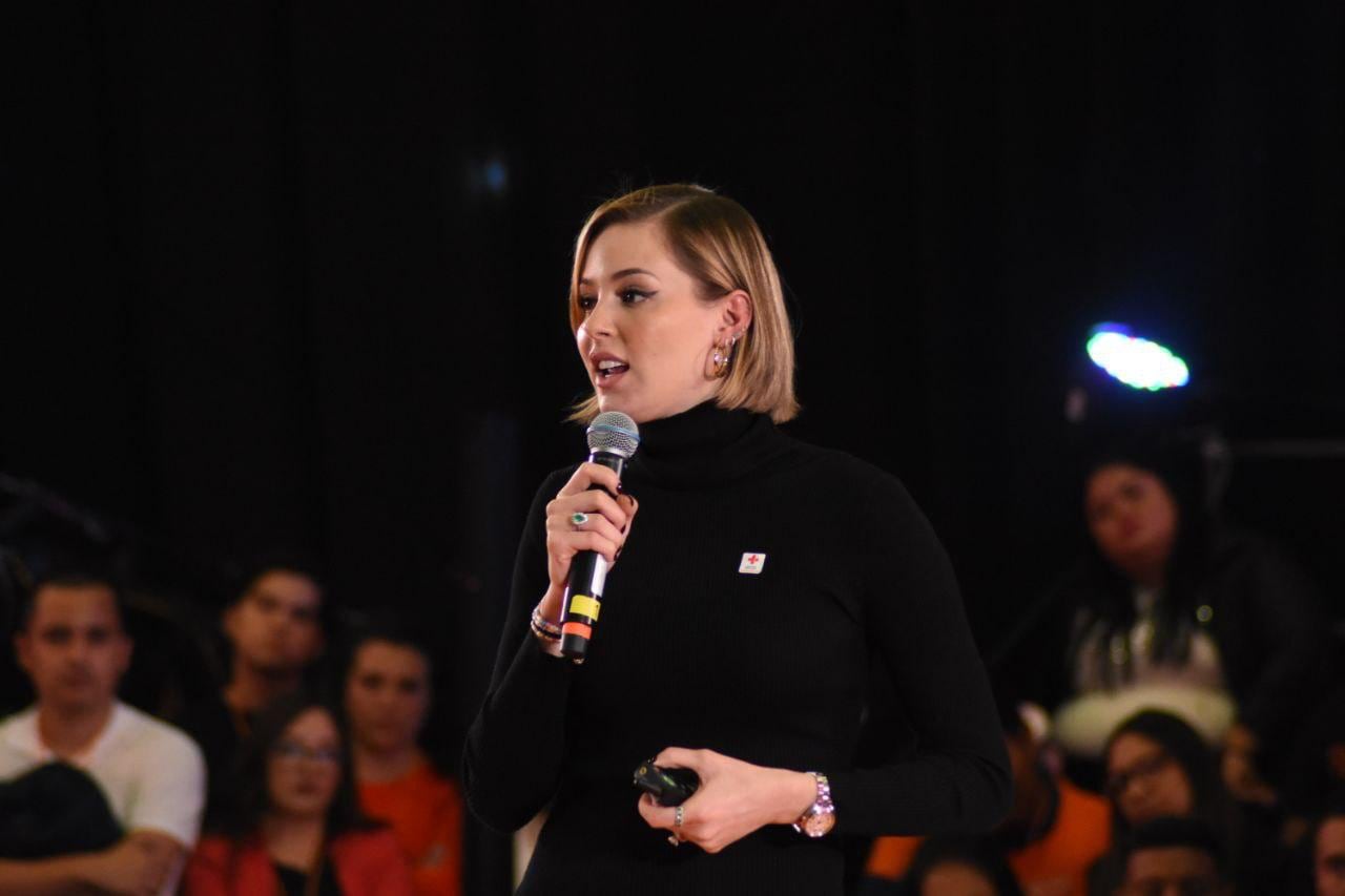 Mariana Rodríguez en la Convención Nacional de Jóvenes en Movimiento 2022