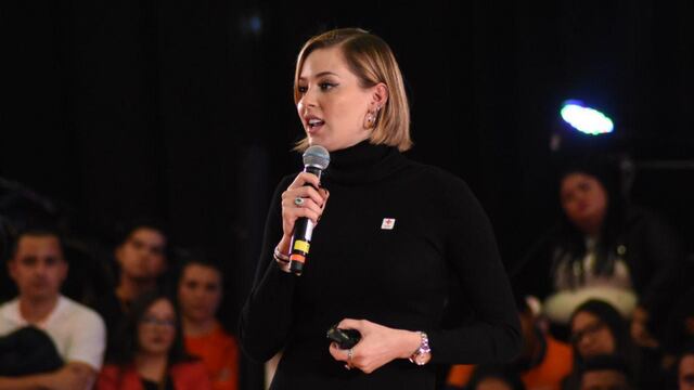 Mariana Rodríguez en la Convención Nacional de Jóvenes en Movimiento 2022