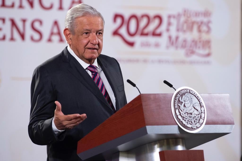 AMLO en la conferencia mañanera del 12 de mayo de 2022
