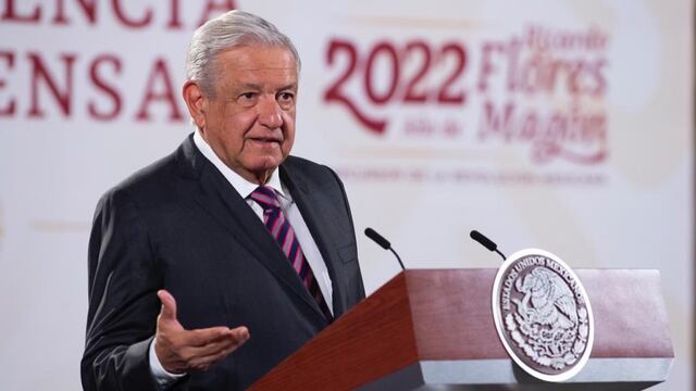 AMLO en la conferencia mañanera del 12 de mayo de 2022