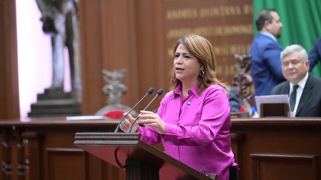 Fabiola Alanís Sámano, coordinadora de la fracción parlamentaria de Morena en el Congreso Local de Michoacán