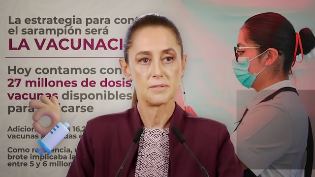 Claudia Sheinbaum presenta los avances en vacunación contra el sarampión