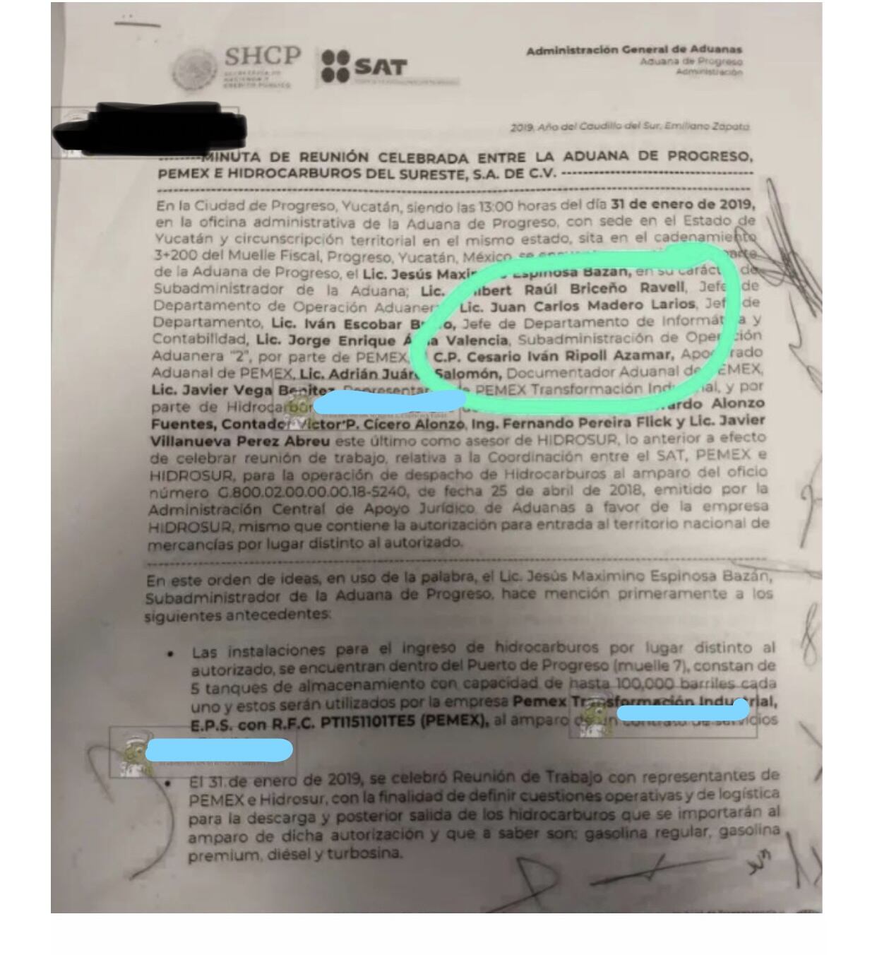 Carlos Madero promovió la importación ilegal de 70 mil litros de hidrocarburos.