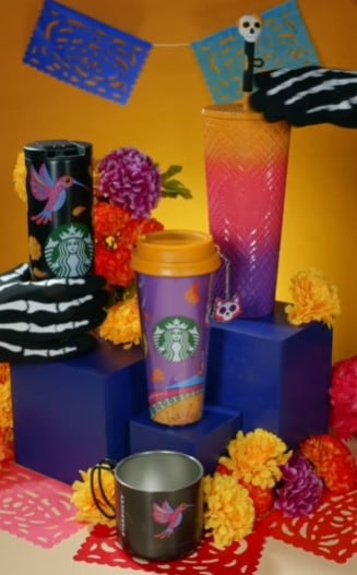 Colección Día de Muertos en Starbucks