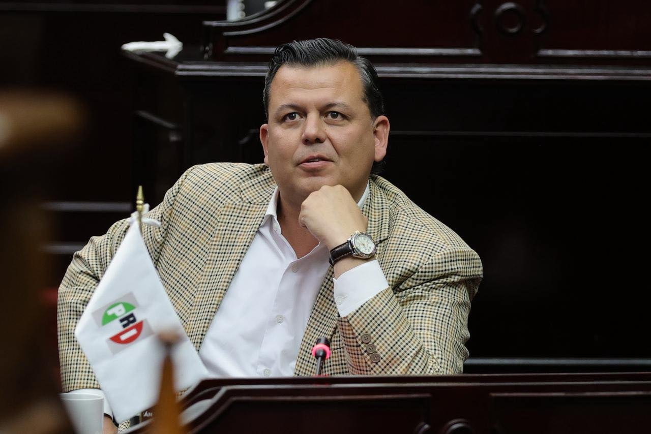 Memo Valencia, líder del PRI en Michoacán.