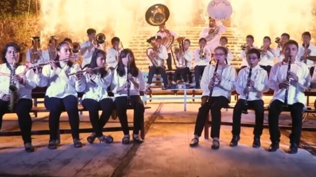 Banda filarmónica de la comunidad mixe San Pedro y San Pablo