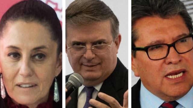 Claudia Sheinbaum, Marcelo Ebrard y Ricardo Monreal