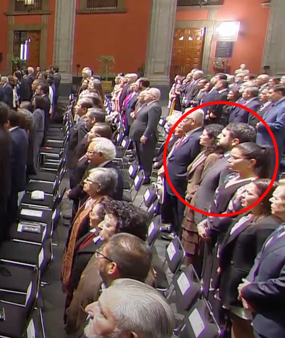 Andrés Manuel López Beltrán reaparece en primer informe de gobierno de Claudia Sheinbaum
